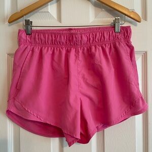 Athletic Works Women's Pink Athletic Shorts with Pockets. Size Medium/8-10